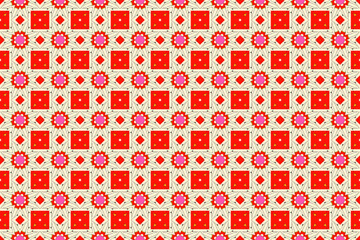 Seamless Template Endless Visual Texture Fashion Shape Art Fabric Textile Cloth Wallpaper Luxury Perspective Interior Digital Design Symmetric Background Decoration Graphic Tile Geometric Pattern.