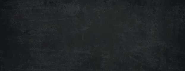 Fototapeta premium Dark black background with a textured, grunge style. The black background adds a rough, artistic feel to the design. Rough concrete texture background. Black background vector.