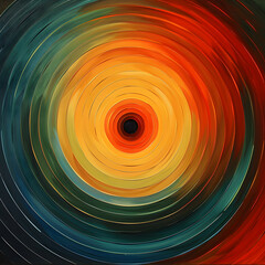 Mesmerizing Concentric Circles: A Harmonious Blend of Color and Mathematics