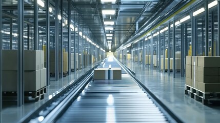 Automated supply chain system with predictive analytics, intelligent logistics. 