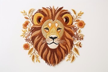 Obraz premium Lion pattern mammal animal.