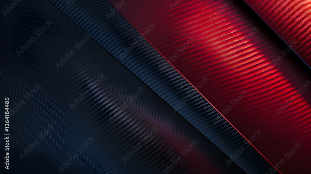 Poster Abstract design featuring flowing red and blue lines with a textured surface, creating a dynamic visual