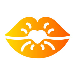 kiss Gradient icon