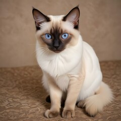 Obraz premium portrait of a cat picture Ai generated 