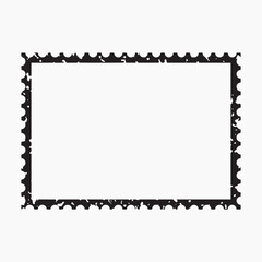 Vintage postage stamp border design, element vector