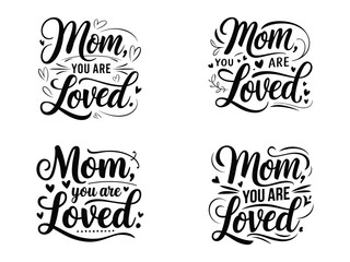 Elegant Black Typography Vector Design – 