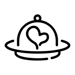 dinner Line Icon