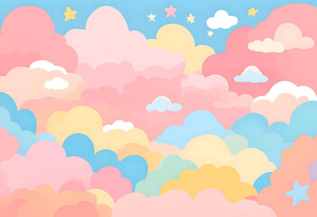 Fototapeta premium cute colourful background