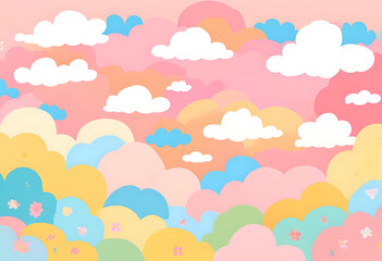 cute colourful background