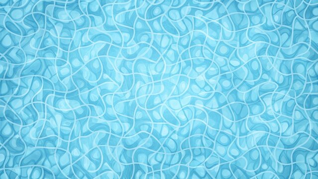 Summer background. Swimming pool bottom caustics ripple and flow with waves background. Summer background. Texture of water surface. Overhead view. waves background.