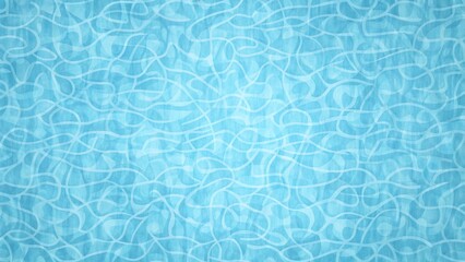 Fototapeta premium Summer background. Swimming pool bottom caustics ripple and flow with waves background. Summer background. Texture of water surface. Overhead view. waves background.