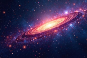 Shiny starfield against a dark galaxy background, nebula, cosmic landscape, starfield
