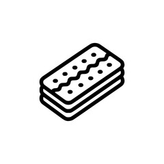 biscuit snack food sweet logo vector illustration template design