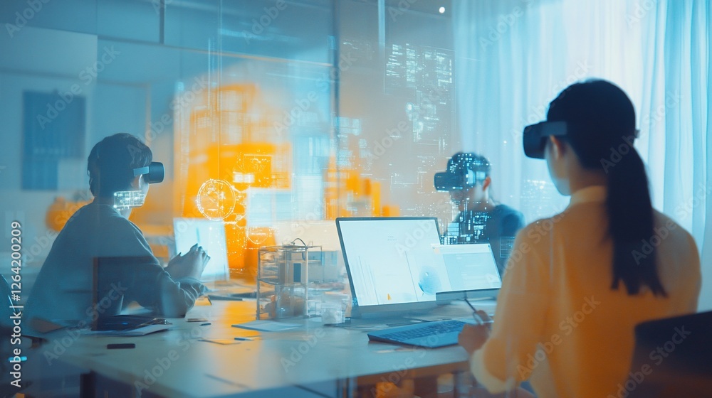 Poster collaborative vr development session: professionals utilizing virtual reality technology
