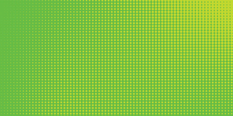 Dots halftone green color pattern gradient texture with technology digital background. Dots pop art comics with nature