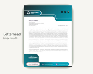 Letterhead design template