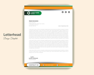 Letterhead design template