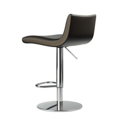 Modern Adjustable Bar Stool with Sleek Design and Chrome Base
