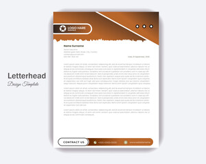 Letterhead design template