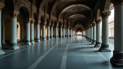 Obraz premium interior of the cathedral of the assumption of our lady of the