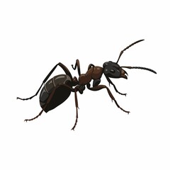 Ant Vector Illustration - Detailed, Isolated Ant Design for Nature, Science, and Educational Projects