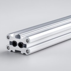 Industrial Aluminum Profile with Hollow Sections for Structural Applications and Framework Construction