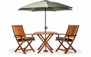 Outdoor dining set garden furniture sunny perspective relaxation