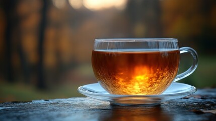 Autumnal Tea Break: A Moment of Tranquility