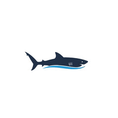Fototapeta premium Illustration of a Shark Swimming Freely in the Ocean