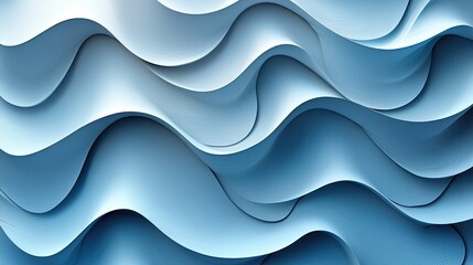 Abstract blue wave pattern creating a serene background with smooth flowing curves and gradients