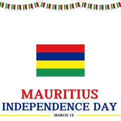 Fototapeta premium independence day mauritius 