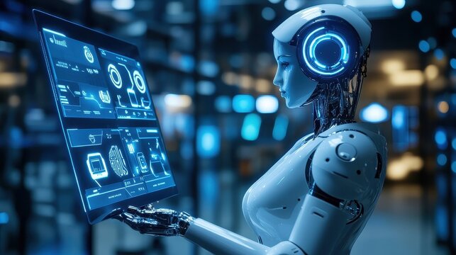 Virtual assistant helping with order tracking, enhanced online shopping support. 