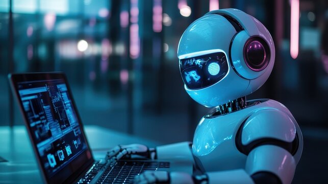 Virtual assistant helping with order tracking, enhanced online shopping support. 