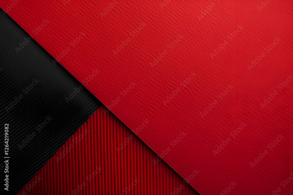 Aufkleber abstract design featuring layered red and black textures, creating a modern and dynamic background