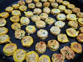 Korean food modeum jeon, Assorted Pancakes . Korea Traditional Festival foods.