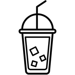 beverage ice cup illustration icon vector 