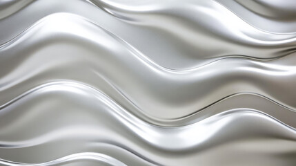 Obraz premium A seamless silver texture with a sleek, shiny metallic surface, transitioning from grey to bright silver. The reflective sheen creates a dynamic, polished effect, ideal for modern design purposes.