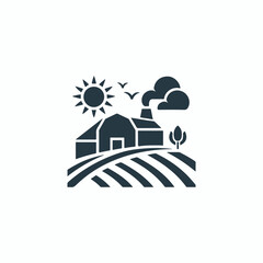 Fototapeta premium Farm symbol logo