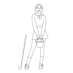 girl in a white dress