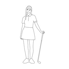 young woman with a bag