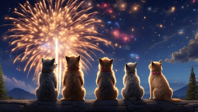 1. **Fireworks Stressing Pets: New Year Fear for Dogs and Cats**
