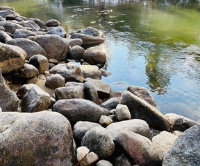 river and rocks