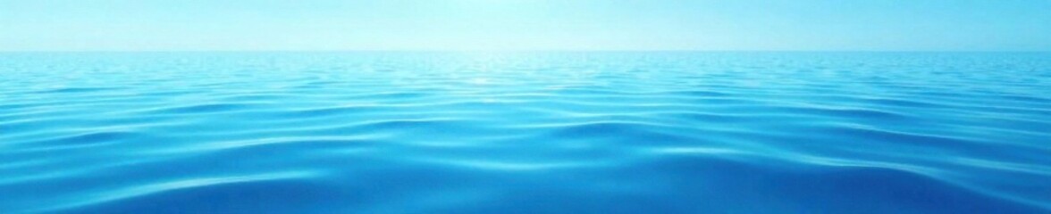 Naklejka premium Soft gradient blue background resembling a calm ocean, azure, sunset