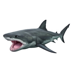 Majestic Great White Shark's Open Jaws