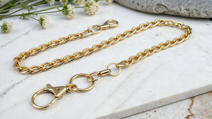 golden necklace chain