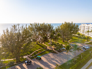 Obraz premium Naples Florida aerial photo Moorings Beach Private Park