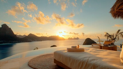 Luxurious Sunset Ocean View King Bed  Infinity Pool  Tropical Getaway