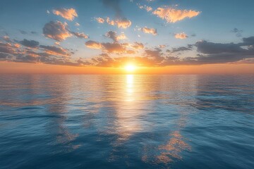 Obraz premium Seafront Empty Room with White Glass Wall and Wooden Floors Under Sunset Sky.