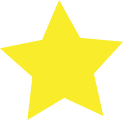 yellow star icon isolated
