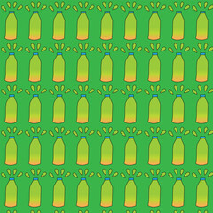 seamless pattern with wooden fence design